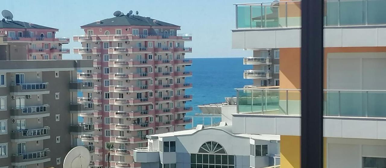 Cozy Sea View Next To The Beach, In The Mid Of The Market, Saturday Bazar, Restaurants & Bars Etc, Alanya Mahmutlar! Lägenhet Exteriör bild