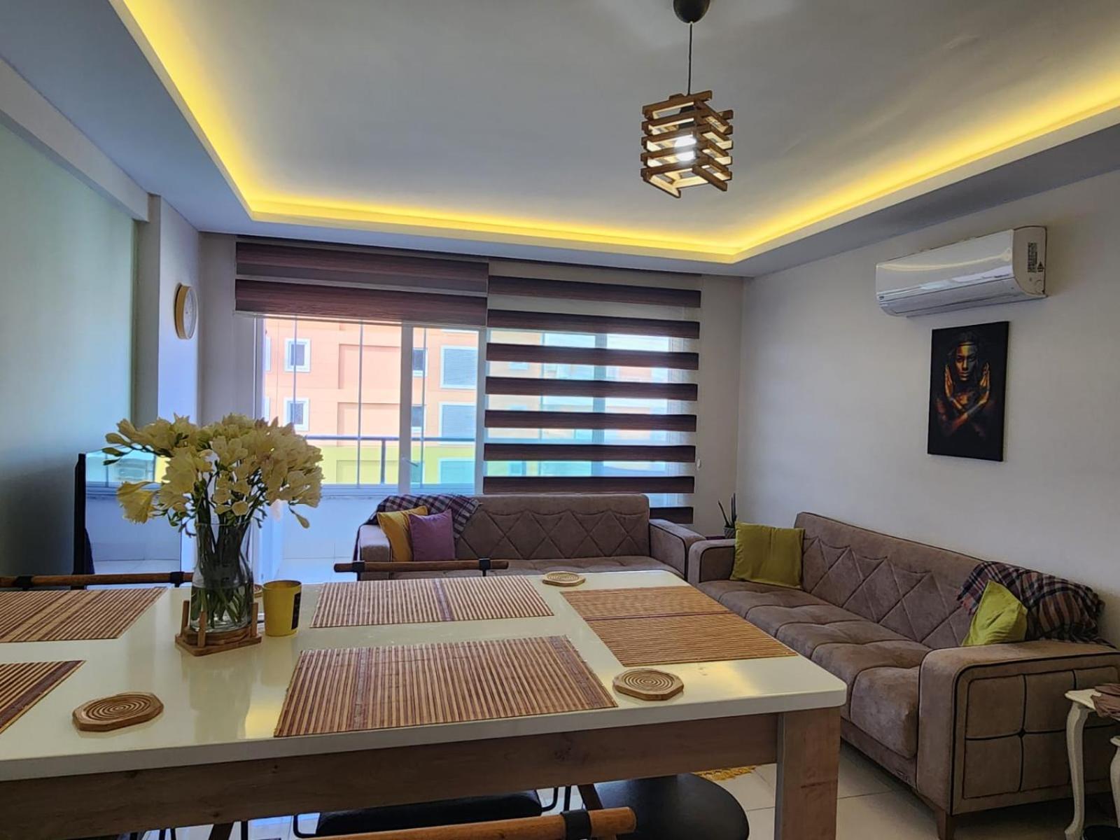Cozy Sea View Next To The Beach, In The Mid Of The Market, Saturday Bazar, Restaurants & Bars Etc, Alanya Mahmutlar! Lägenhet Exteriör bild