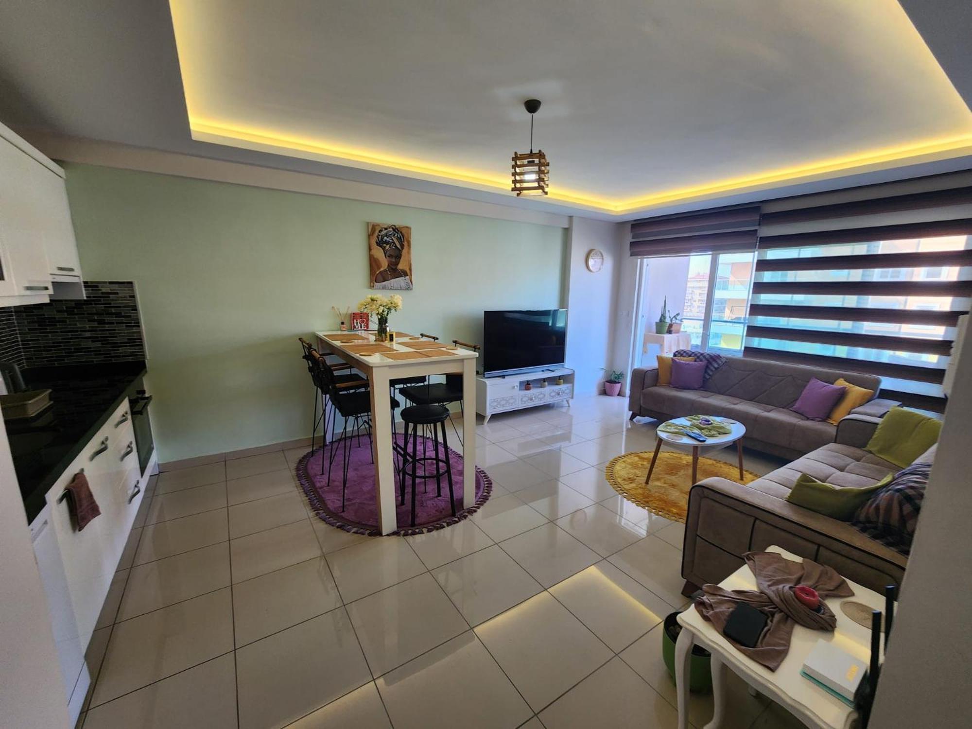 Cozy Sea View Next To The Beach, In The Mid Of The Market, Saturday Bazar, Restaurants & Bars Etc, Alanya Mahmutlar! Lägenhet Exteriör bild