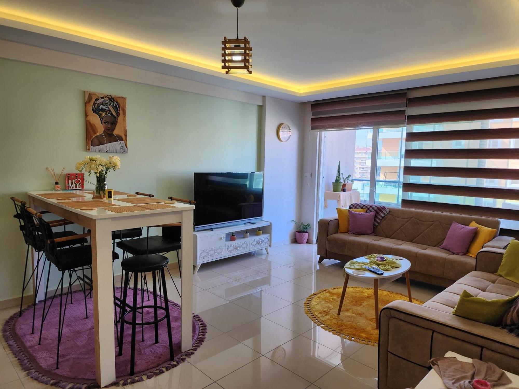 Cozy Sea View Next To The Beach, In The Mid Of The Market, Saturday Bazar, Restaurants & Bars Etc, Alanya Mahmutlar! Lägenhet Exteriör bild