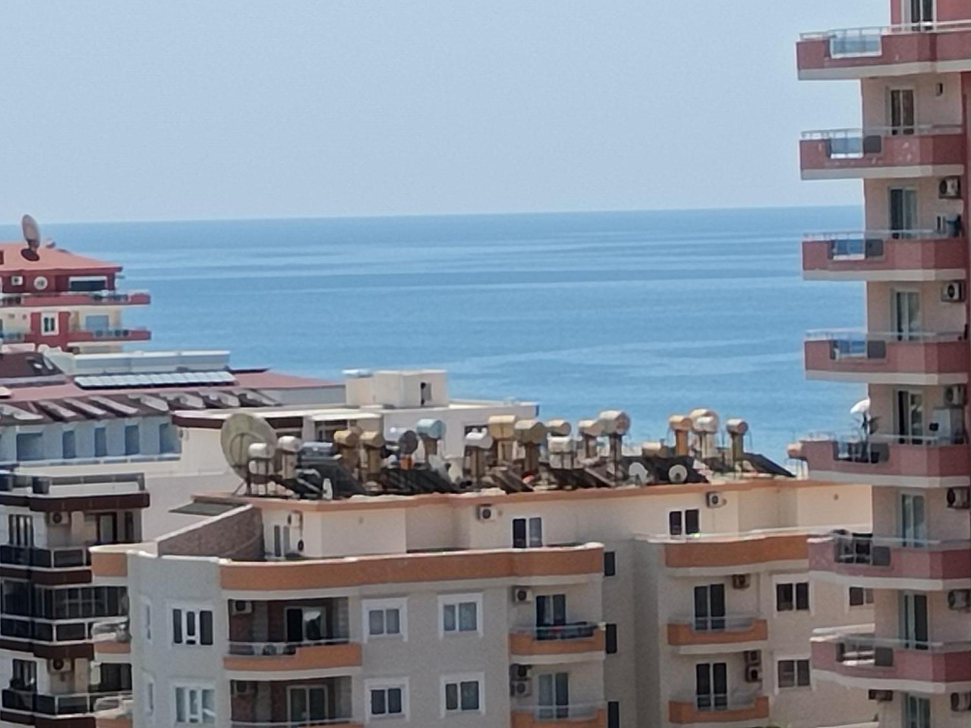 Cozy Sea View Next To The Beach, In The Mid Of The Market, Saturday Bazar, Restaurants & Bars Etc, Alanya Mahmutlar! Lägenhet Exteriör bild